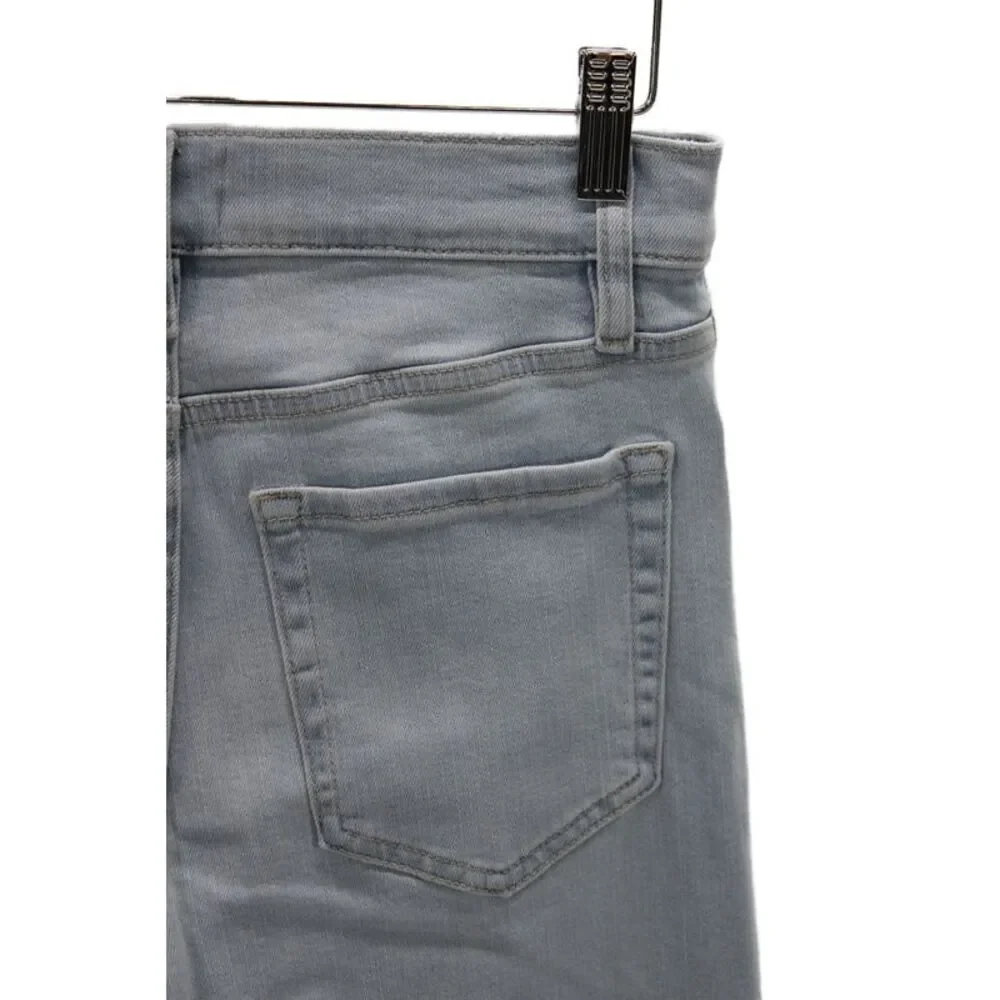 Frame Womens Cropped Wide Leg High Waist Jeans Light Blue Size 27